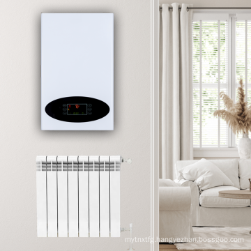 intelligent wall hung smart touch house floor heating system combi electric boiler for radiator